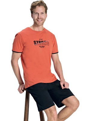 Over Sleep by Poleren Over Sleep 2387 Erkek Süprem Şort Yazlık Takım (S-M-L-Xl)