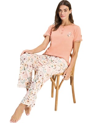 Over Sleep by Poleren Over Sleep 3342 Kadın Modal Yazlık Takım (M-L-Xl-2xl)