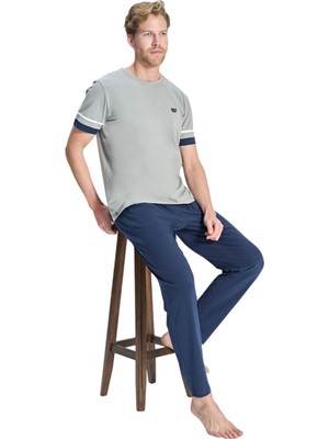 Over Sleep by Poleren Over Sleep 2328 Erkek Likralı Süprem Yazlık Takım (M-L-Xl-2xl)