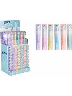 Gıpta Fosforlu Markör Kalem Pickpen Pastel 6 Renk 180 Li Stand