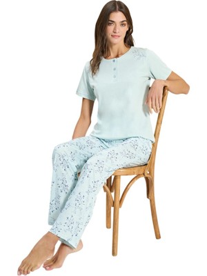 Over Sleep by Poleren Over Sleep 3337 Kadın Modal Yazlık Takım (M-L-Xl-2xl)