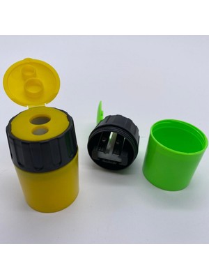 Eisen Kalemtraş Çift Hazneli Silindir Opak Renk 432 (10 Lu Paket)