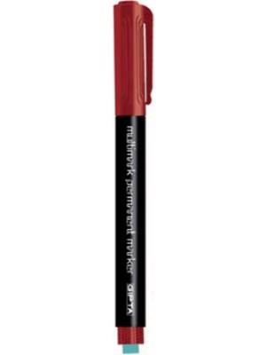 Gıpta Asetat Kalemi Permanent Marker S Seri Kırmızı F154200 (12 Li Paket)