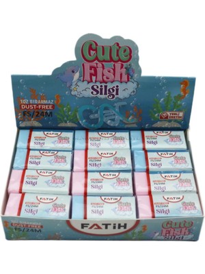 Fatih Silgi Cute Fish Pvc Soft Fs24 (24 Lü Paket)