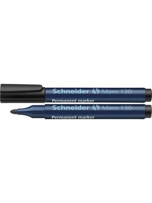 Belirtilmemiş Schneider 130 Permanent Markör Kalem Siyah 10 Lu 113001 (10 Lu Paket)