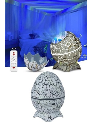 Hayat Store Gece Lambası Yumurta Işık Speaker Yeni Nesil Dinozor Yumurtası Görünümlü - Lisinya