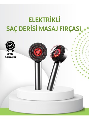 Hayat Store Şarjlı Saç Derisi Masaj Cihazı Kırmızı Işık ve 3D Tarak Dişli - Lisinya