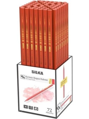Silka Kırmızı Kopya Kalemi kl3.rsk-72 (72 Li Paket)