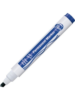  mas bion permanent markör kalem (koli kalemi) kesik uç mavi 9177 (12 li paket)