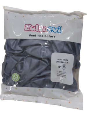 Balonevi Balon 12" Rustik İndıgo (50 Li Paket)