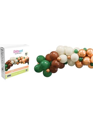 Balonevi Jungle Asorti Balon Dekorasyon Seti (70 Li Paket)