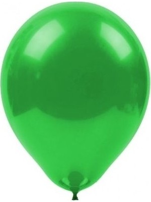 Balonevi 12" Baskı Balonu Neon Yeşil (100 Lü Paket)