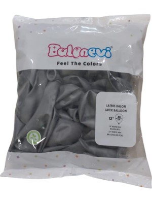 Balonevi Balon 12" Kul Balon (50 Li Paket)