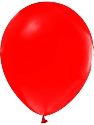 Balonevi 12" Baskı Balonu Neon Kırmızı (100 Lü Paket)