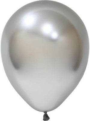 Bafix Balon 12" Krom Silver (50 Li Paket)