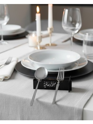 Hayat Store 3D Özel Baskı 6’lı Kaşık Çatal Servis Standı Masa Üstü Düzenleyici - Lisinya