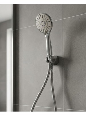 Hayat Store Çok Fonksiyonlu El Duşu Başlığı Spiral Hortumlu Dayanıklı Duş Seti - Lisinya