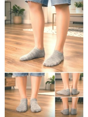 Heren Bambu Pamuk Mix 6'lı Dikişsiz Kadın Patik (60% Bambu 40% Pamuk Mix)