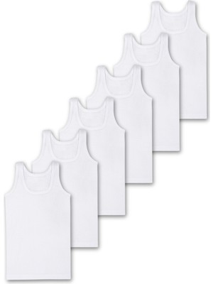 Panfilia %95 Pamuklu Erkek Çocuk Likralı Penye Atlet Fanila Iç Çamaşır 6lı Set