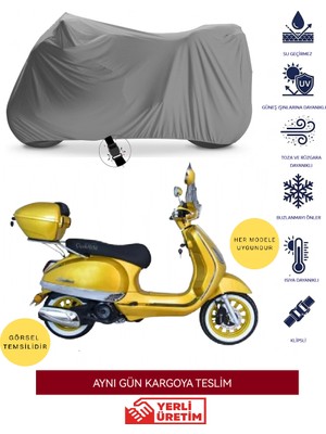 Bmw R 1100 S Replika Arka Çanta Uyumlu Motor Branda Örtü Miflonlu Premium 4 Mevsim  Gri