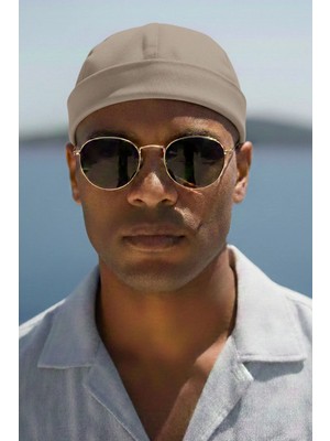 Elif İç Giyim Ayarlanabilir Retro Bej Takke Yazlık Şapka