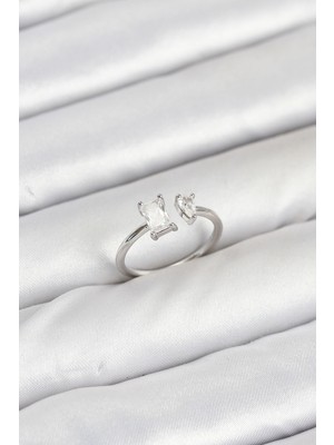 Hayat Store Pirinç Gold Renk Zirkon Taşlı Kadın Yüzük - Lisinya