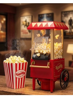 Hayat Store Yağsız Popcorn Makinesi Sıcak Hava ile Hızlı Patlatma - Lisinya