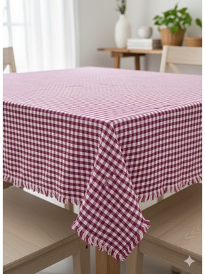 Belirtilmemiş Pamuk Dokuma Kareli Masa Örtüsü | Mutfak Sofra ve Piknik Örtüsü