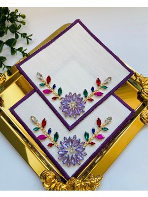 Elçiçek Homedecor Sunum Peçete,koktelyl Peçete,kahve Yanı Sunum Peçete 2 Adet