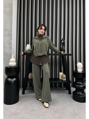 Cardella Aura Soft Premium Tnsl Kumaş Kapüşonlu Takım – Tesettür Uyumlu Şık & Rahat