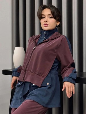 Cardella Aura Soft Premium Tnsl Kumaş Kapüşonlu Takım – Tesettür Uyumlu Şık & Rahat