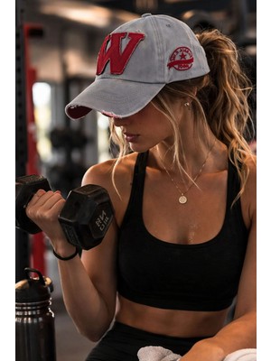 Ritagarcia W Nakışlı Eskitme Model Kadın Beyzbol Şapkası - Vintage Cap