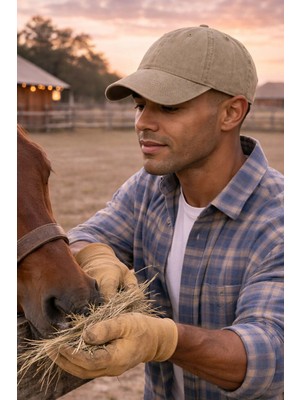 Ritagarcia Erkek Unisex Eskitme Kanvas Beyzbol Şapkası - Ayarlanabilir Pamuklu Vintage Cap