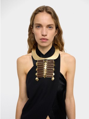 Parfois Yatay Çubuklu Maxi Kolye