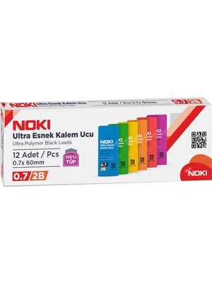 Noki Min Versatil Kalem Ucu 2B 0,7 60 Mm 120 Li Tüp 7216-07 (12 Li Paket)