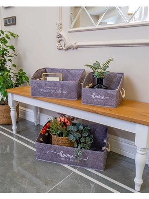 Hayat Store 2 Adet Keçe Raf Organizer Seti Mega/maxi/kutu Organizer ( Lisinya )