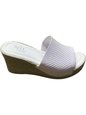 Güven Kundura Kadın Dolgu Topuk Triko Terlik