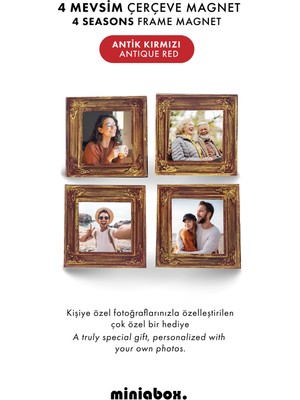 Miniabox 4 Mevsim Çerçeve Magnet (4'lü Set)