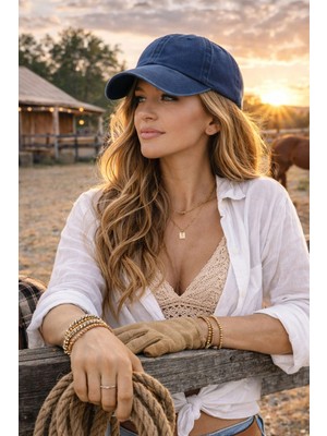 Ritagarcia Kadın Eskitme Görünümlü Vintage Beyzbol Şapkası - Ayarlanabilir Spor Cap