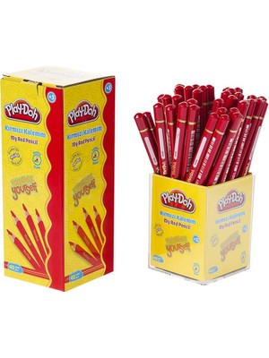 Play-Doh Play-Kk002 Kırmızı İlk Kalemim 40 Lı Stand (1 Paket 40 Adet)