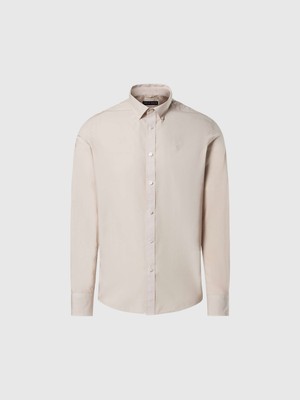 North Sails Regular Fit Düğmeli Yaka %100 Organik Pamuk Gömlek