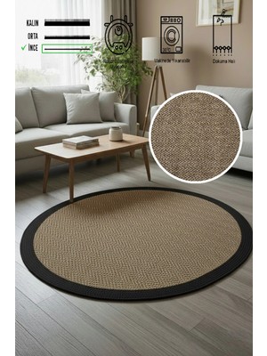 Simerev Halı Modern Jüt Yıkanabilir Kaymaz Tabanlı Halı Salon Mutfak Çocuk Yatak Oturma Odası Halısı Yolluk Kilim