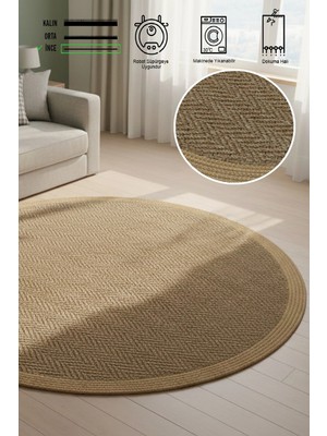 Modern Jüt Yıkanabilir Kaymaz Tabanlı Halı Salon Mutfak Çocuk Yatak Oturma Odası Halısı Yolluk Kilim