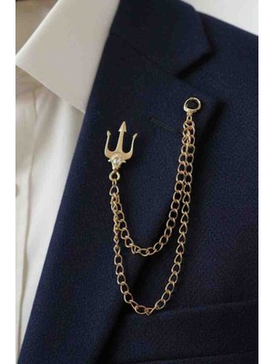 Godfroy Gold Renk Poseidon Ceket Yaka Ignesi
