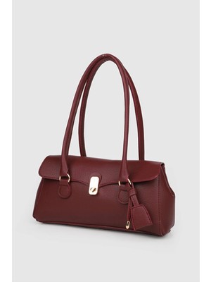 Rivina Monca Kadın Altın Toka Detaylı Kilitli Günlük Omuz Çantası