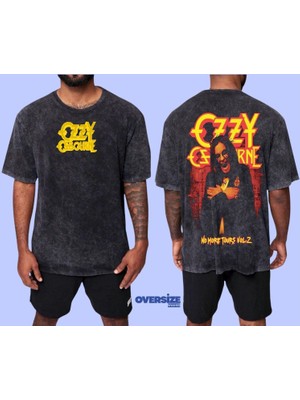 Ozzy Osbourne Yıkamalı Over Size Tişört L