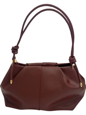 Rivina Marla Kadın Askısı Düğüm Detaylı Orta Boy El Kol ve Omuz Çantası 35X20 cm