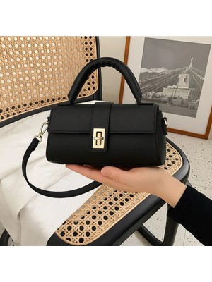 Rivina Miss Kadın Çevirmeli Kilitli Çıkarılabilir Askıli El Omuz ve Kol Çantası