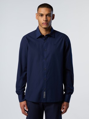 North Sails Regular Fit Smart Casual Geniş Yaka %100 Organik Pamuk Gömlek