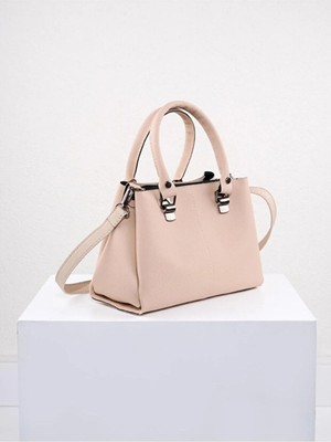 Rivina Viso Kadın 3 Bölmeli Kadın Omuz & El Çantası Krem